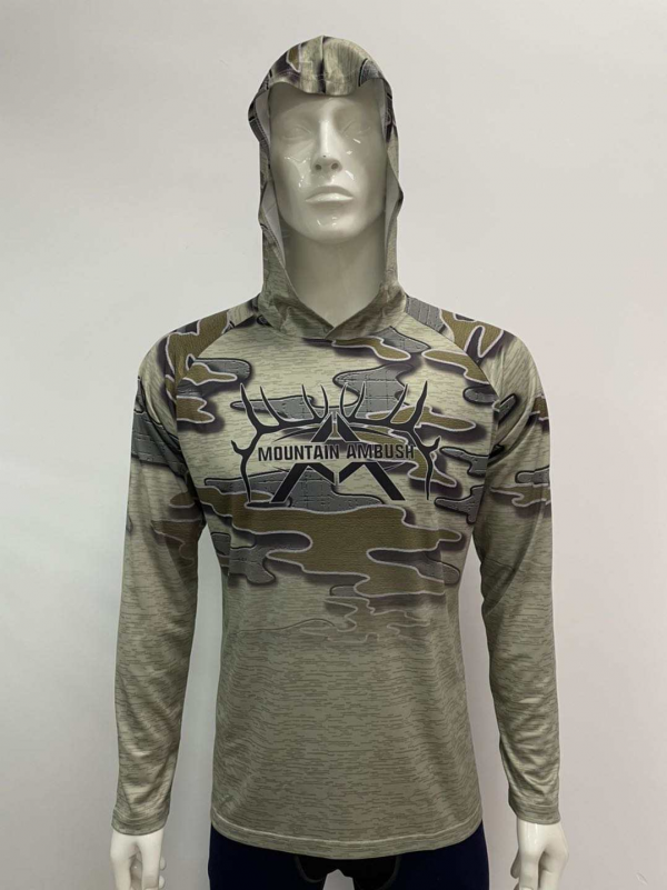 Mountain Ambush Camo UV Tek Hooded Sun Shirt – Mountain Ambush